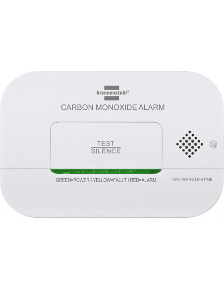 
Anglies monoksido detektorius su signalizacijos signalu ir LED lemputėmis - baltas
