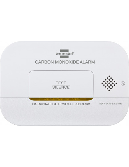 
Anglies monoksido detektorius su signalizacijos signalu ir LED lemputėmis - baltas
