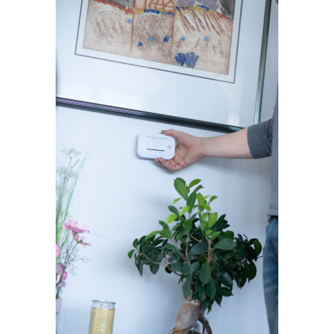 
Anglies monoksido detektorius su signalizacijos signalu ir LED lemputėmis - baltas
