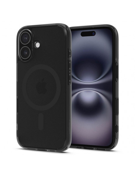 
„iPhone 16e Ultra Hybrid T MagSafe“ dėklas – permatomas juodas
