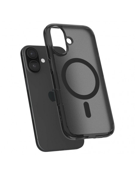 
„iPhone 16e Ultra Hybrid T MagSafe“ dėklas – permatomas juodas
