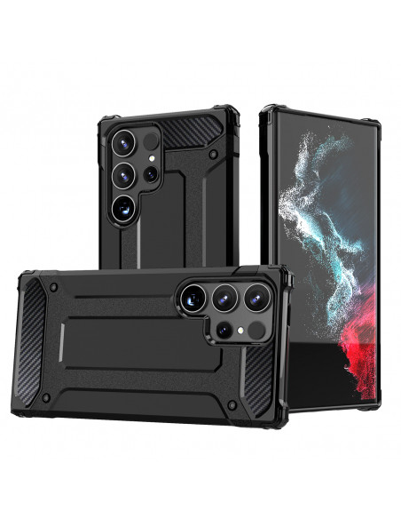 
„Xiaomi Redmi Note 14 Pro 4G / 5G“ / „Poco X7 Hybrid Armor“ dėklas – juodas
