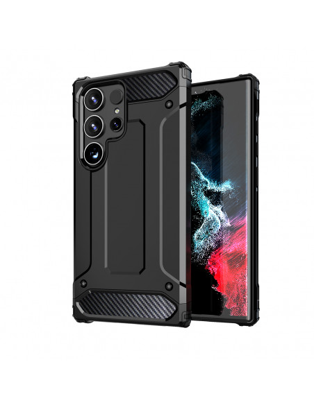 
„Xiaomi Redmi 14C Hybrid Armor“ hibridinio šarvų dėklas - juodas
