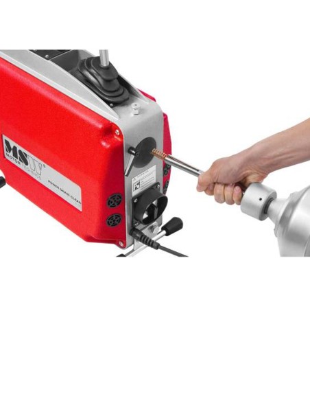 Elektrinė stūmimo mašina, vamzdžių valiklis, sk. 20–150 mm MSW POWER DRAIN CLEAN 2.3E + priedai Elektrinė stūmimo mašina, vamzdžių valiklis, sk. 20–150 mm MSW POWER DRAIN CLEAN 2.3E + priedai
