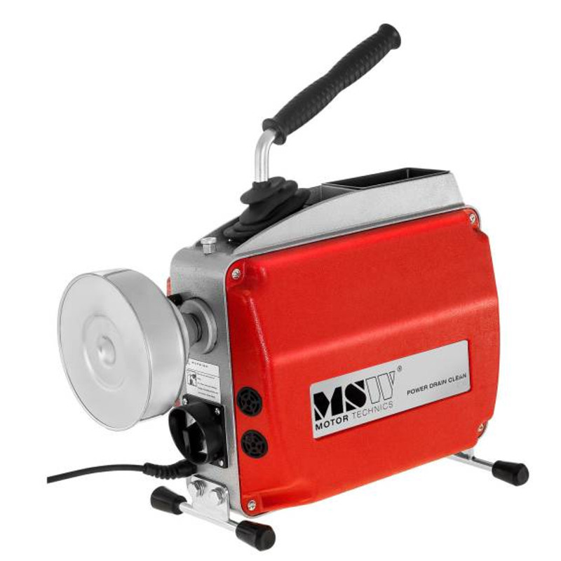 Elektrinė stūmimo mašina, vamzdžių valiklis, sk. 20–150 mm MSW POWER DRAIN CLEAN 2.3E + priedai