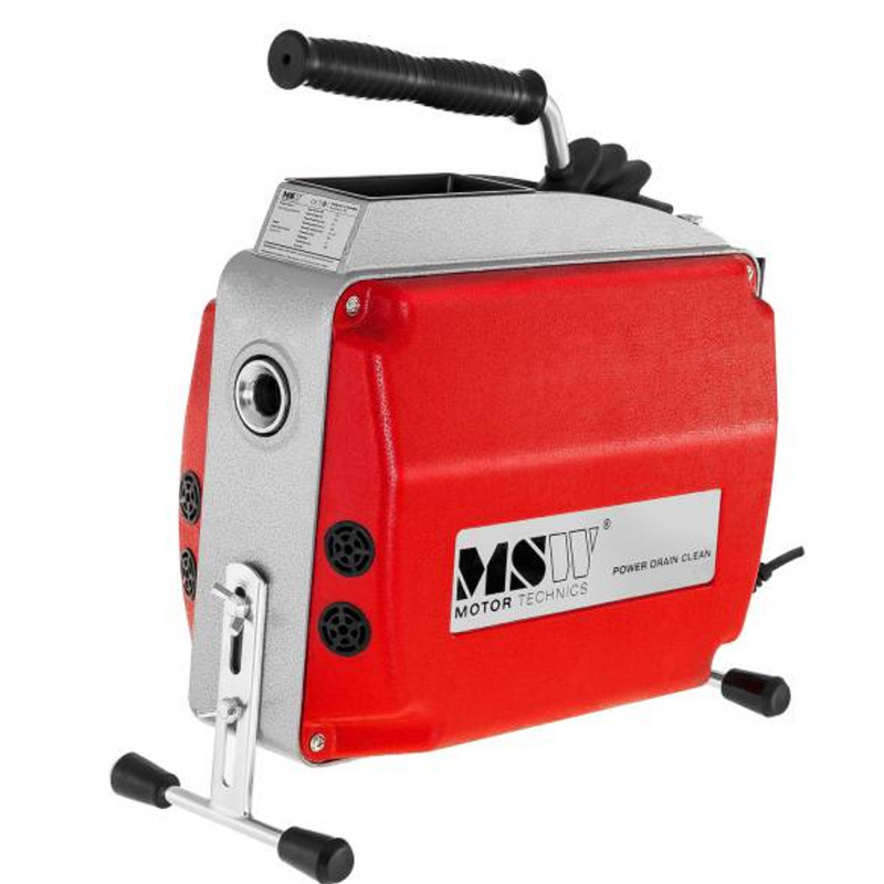 Elektrinė stūmimo mašina, vamzdžių valiklis, sk. 20–150 mm MSW POWER DRAIN CLEAN 2.3E + priedai