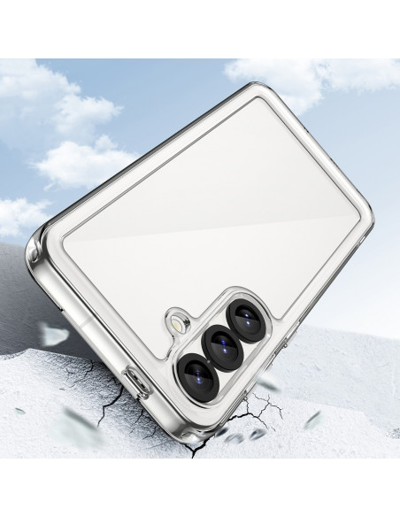 
„Xiaomi Poco F7 Pro“ kosmoso dėklas su gelio rėmeliu – skaidrus
