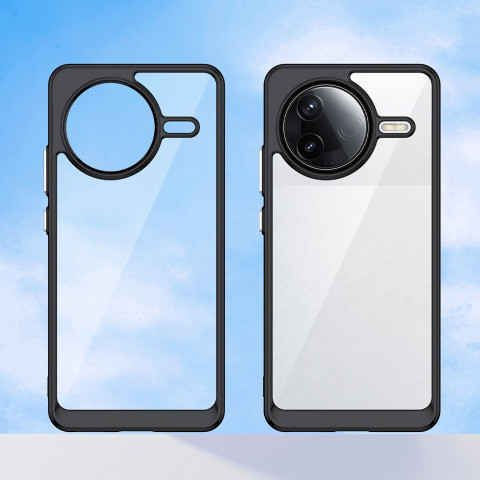 
„Xiaomi Poco F7 Ultra“ kosmoso dėklas su gelio rėmeliu – juodas
