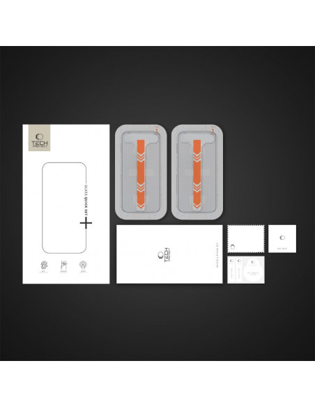 
Grūdintas stiklas iPhone 16 Pro Max su Quick Set+ montavimo rėmeliu - 2 vnt.
