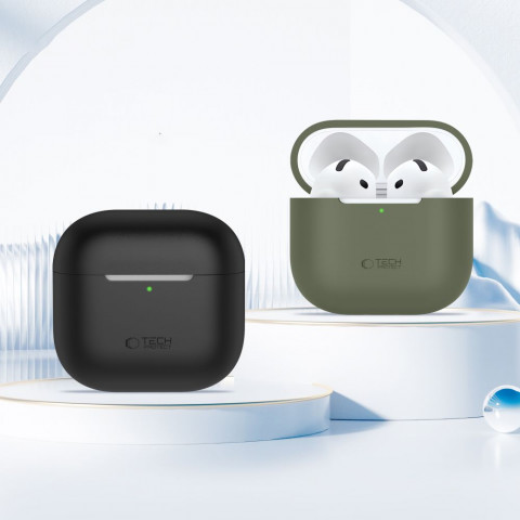 
Apsauginis silikoninis dėklas „Apple AirPods 4“ ausinėms – smėlio spalvos
