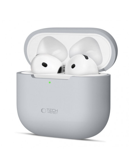 
Apsauginis silikoninis dėklas, skirtas „Apple AirPods 4“ ausinėms – pilkas
