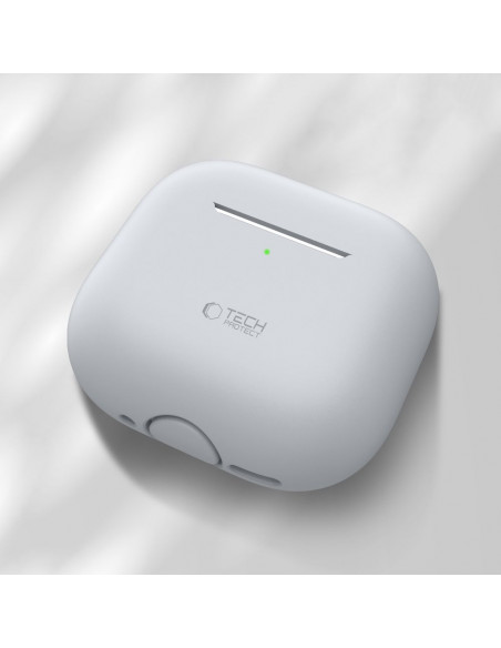 
Apsauginis silikoninis dėklas, skirtas „Apple AirPods 4“ ausinėms – pilkas
