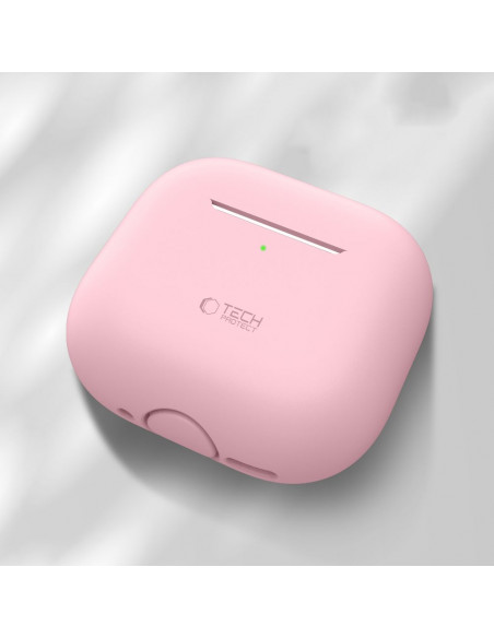 
Apsauginis silikoninis dėklas „Apple AirPods 4“ ausinėms – rožinis
