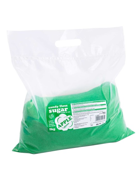 Spalvingo skonio cukrus cukraus vatai žalių obuolių skonio 5kg Spalvingo skonio cukrus cukraus vatai žalių obuolių skonio 5kg