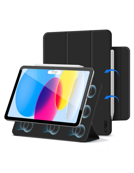 
Apsauginis dėklas, skirtas „iPad 10.9& 39 & 39 2022 / iPad 11& 39 & 39 2025 Smartcase Magnetic“ – juodas
