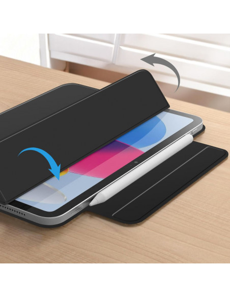 
Apsauginis dėklas, skirtas „iPad 10.9& 39 & 39 2022 / iPad 11& 39 & 39 2025 Smartcase Magnetic“ – juodas
