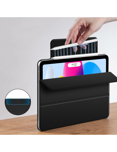 
Apsauginis dėklas, skirtas „iPad 10.9& 39 & 39 2022 / iPad 11& 39 & 39 2025 Smartcase Magnetic“ – juodas
