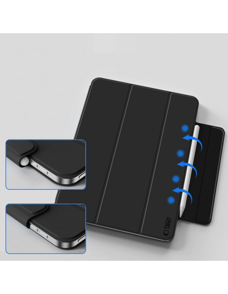 
Apsauginis dėklas, skirtas „iPad 10.9& 39 & 39 2022 / iPad 11& 39 & 39 2025 Smartcase Magnetic“ – juodas
