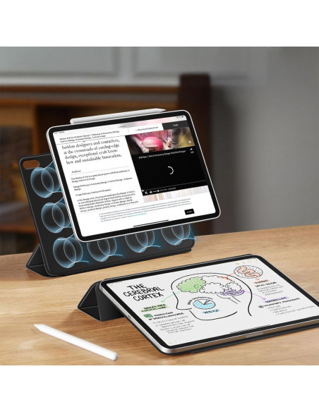 
Apsauginis dėklas, skirtas „iPad 10.9& 39 & 39 2022 / iPad 11& 39 & 39 2025 Smartcase Magnetic“ – juodas
