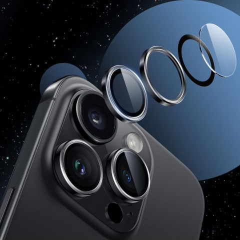 
„Samsung Galaxy S25 Edge Camring Fit+“ kameros dėklas – skaidrus
