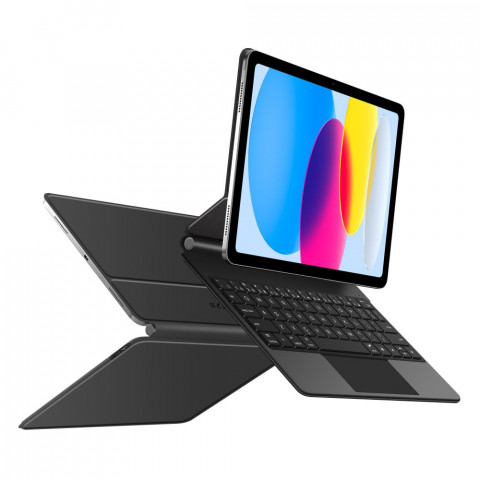 
„iPad 10.9& 39 & 39 2022 / iPad 11& 39 & 39 2025 Smartcase“ magnetinis klaviatūros dėklas – juodas
