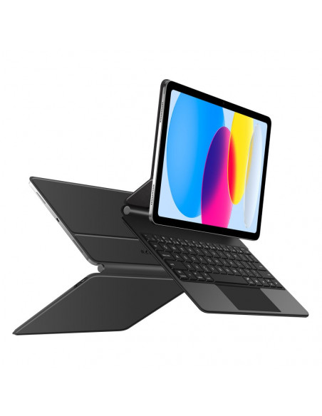 
„iPad 10.9& 39 & 39 2022 / iPad 11& 39 & 39 2025 Smartcase“ magnetinis klaviatūros dėklas – juodas
