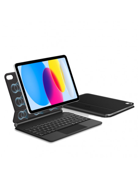 
„iPad 10.9& 39 & 39 2022 / iPad 11& 39 & 39 2025 Smartcase“ magnetinis klaviatūros dėklas – juodas
