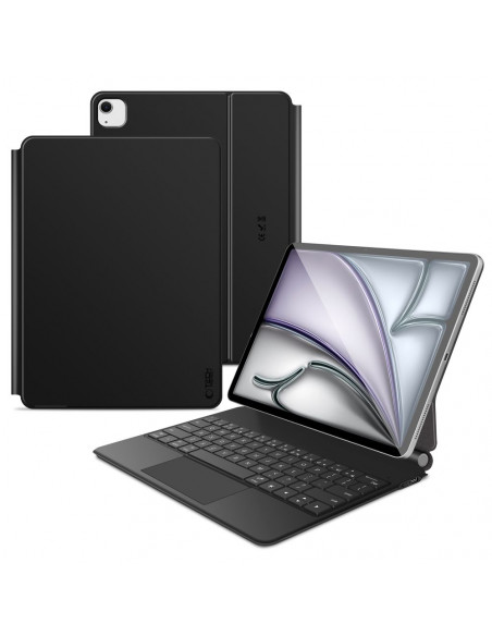 
Dėklas su klaviatūra, skirtas „iPad Pro 12.9& 39 & 39 2020 / 2021 / 2022“ / „iPad Air 13& 39 & 39 2024 / 2025“, magneti...