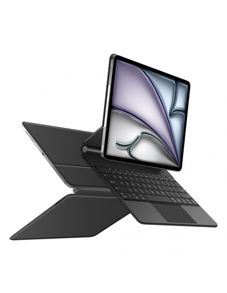 
Dėklas su klaviatūra, skirtas „iPad Pro 12.9& 39 & 39 2020 / 2021 / 2022“ / „iPad Air 13& 39 & 39 2024 / 2025“, magneti...