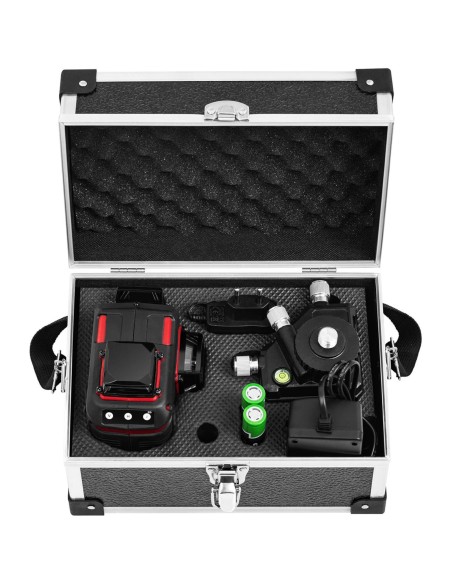 Lazerinis lygis 360 savaime išsilyginantis kryžminis lazeris su trikoju 25 m Lazerinis lygis 360 savaime išsilyginantis kryžminis lazeris su trikoju 25 m