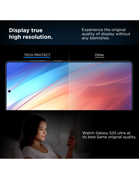 
Grūdintas stiklas, skirtas „Samsung Galaxy S25 Ultra Quick Set+“ - skaidrus
