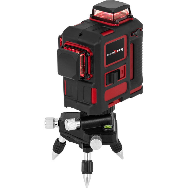 Lazerinis lygis 360 savaime išsilyginantis kryžminis lazeris su trikoju 25 m