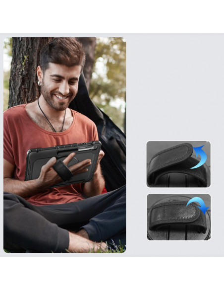 
„Samsung Galaxy Tab S10 FE+ Solid“ dėklas – juodas
