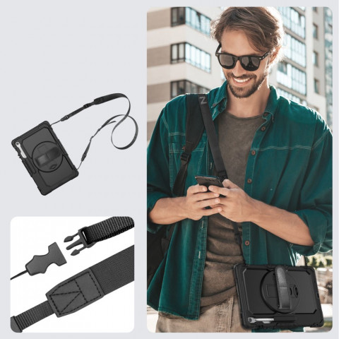 
„Samsung Galaxy Tab S10 FE+ Solid“ dėklas – juodas
