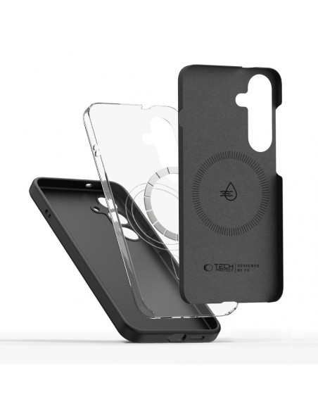 
„Samsung Galaxy S25 Edge“ skysto silikono „MagSafe“ dėklas – juodas
