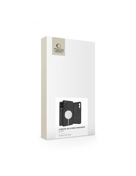 
„Samsung Galaxy S25 Edge“ skysto silikono „MagSafe“ dėklas – juodas
