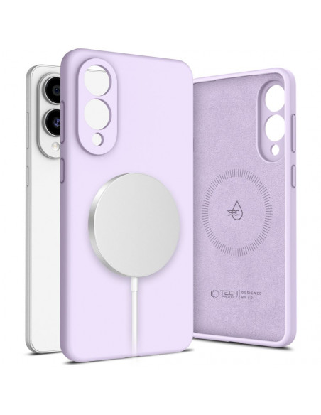 
„Samsung Galaxy S25 Edge“ skysto silikono „MagSafe“ dėklas – violetinis
