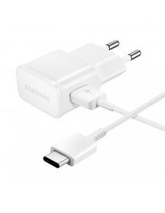 
„Samsung USB-A 15W“ sieninis įkroviklis su USB-A – USB-C laidu – baltas
