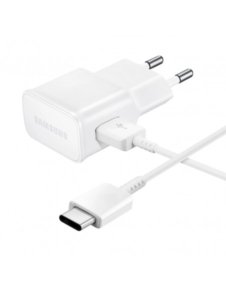 
„Samsung USB-A 15W“ sieninis įkroviklis su USB-A – USB-C laidu – baltas
