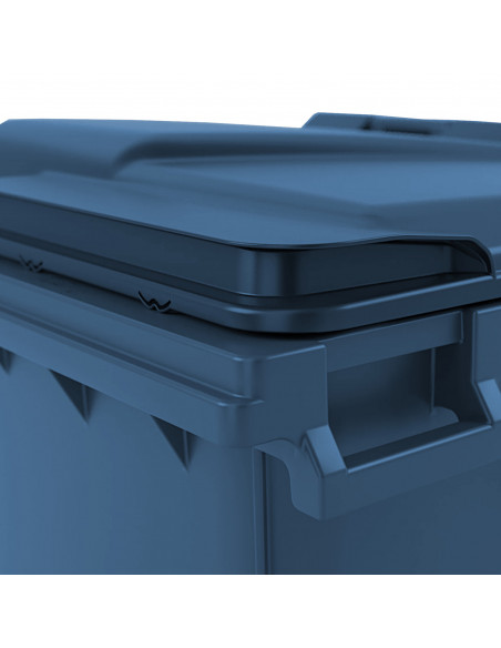 
Konteineris komunalinėms atliekoms PZH EN 840-2 DIN 1100L - mėlynas
