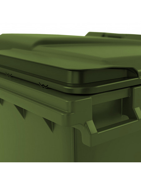 
Komunalinių atliekų konteineris PZH EN 840-2 DIN 1100L - žalias
