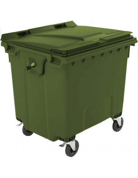
Komunalinių atliekų konteineris PZH EN 840-2 DIN 1100L - žalias
