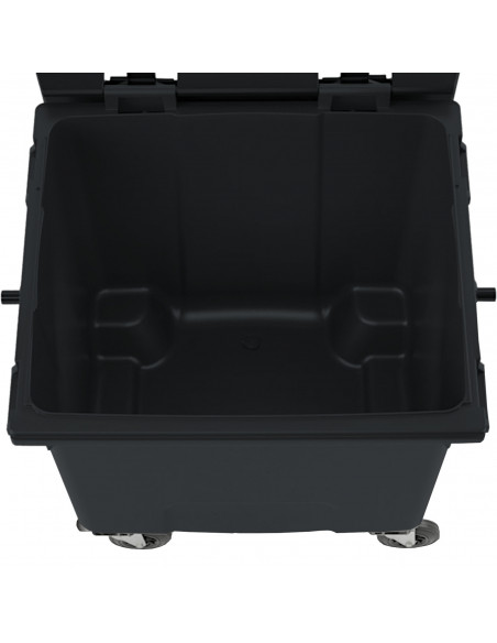 
Komunalinių atliekų konteineris PZH EN 840-2 DIN 1100L - juodas
