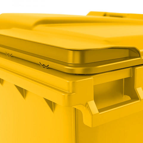 
Komunalinių atliekų konteineris PZH EN 840-2 DIN 1100L - geltonas
