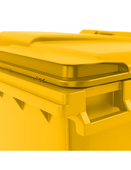 
Komunalinių atliekų konteineris PZH EN 840-2 DIN 1100L - geltonas
