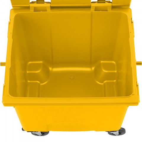 
Komunalinių atliekų konteineris PZH EN 840-2 DIN 1100L - geltonas
