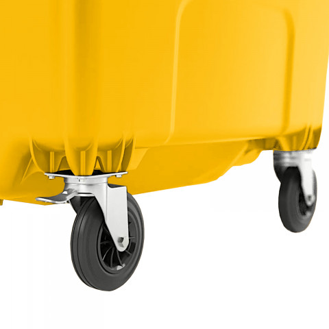 
Komunalinių atliekų konteineris PZH EN 840-2 DIN 1100L - geltonas
