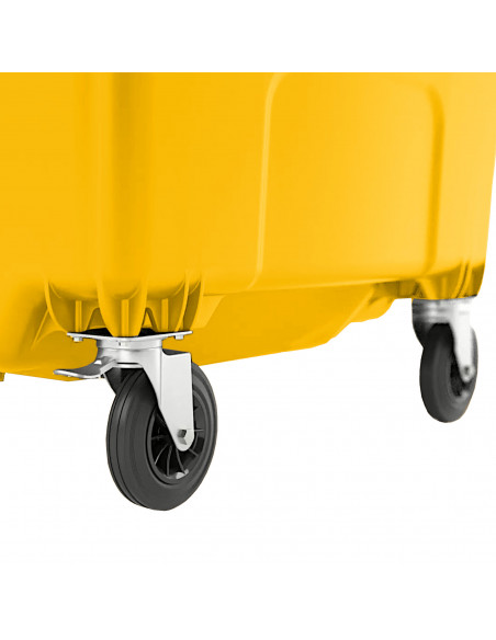 
Komunalinių atliekų konteineris PZH EN 840-2 DIN 1100L - geltonas
