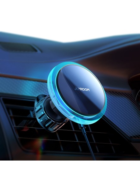 Sidabrinis automobilinis telefono laikiklis su Qi 15W MagSafe indukciniu įkrovikliu Sidabrinis automobilinis telefono laikiklis su Qi 15W MagSafe indukciniu įkrovikliu