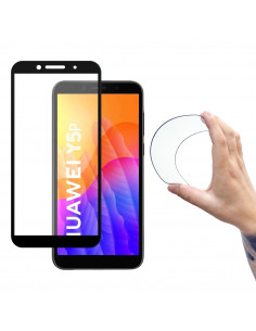 
Grūdinto stiklo plėvelė su rėmeliu, skirta Huawei Y5p Full Cover Flexi Nano - juoda

